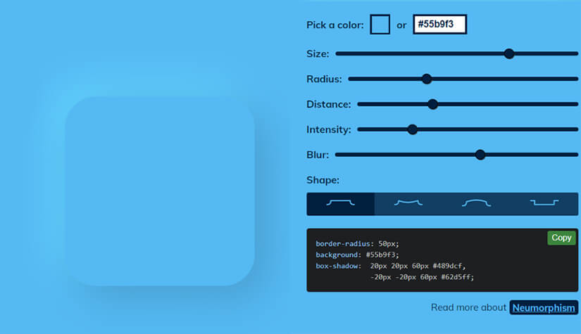 Сервис для генерации неоморфизма